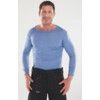 Thermal Vest, Men, Blue, Polyester/Viscose, Long Sleeve, 3XL thumbnail-1