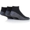 Trainer Socks, Black/Grey, Cotton/Elastane/Polyester, Size 6-11 thumbnail-0