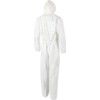 Easysafe, Chemical Protective Coveralls, Disposable, Type 5/6, White, Polyethylene, Zipper Closure, Chest 44-46", L thumbnail-1