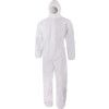 Disposable Hooded Coveralls, Type 5/6, White, Large, 44-46" Chest thumbnail-0