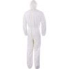 Disposable Hooded Coveralls, Type 5/6, White, Large, 44-46" Chest thumbnail-1