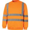 Hi-Vis Sweatshirt, EN20471 Orange, Small thumbnail-0