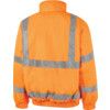 Hi-Vis Bomber Jacket, Large, Orange, Polyester, EN20471 thumbnail-1