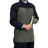 Chainmail Apron, Reusable, Grey, Stainless Steel, 80x55cm thumbnail-0