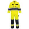Coverall, Navy Blue/Yellow, Cotton/Polyester, Regular, L thumbnail-0