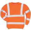 Sweatshirt, Orange, Cotton/Polyester, XL thumbnail-0