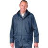 Waterproof Jacket, Reusable, Unisex, Navy Blue, PVC, L thumbnail-0