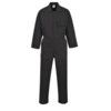 Boilersuit, Black, Cotton/Polyester, Chest 52-54", 2XL thumbnail-0