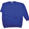 Sweatshirt, Royal Blue, Cotton/Polyester, L thumbnail-1