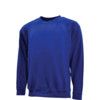 Sweatshirt, Royal Blue, Cotton/Polyester, XL thumbnail-4