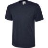 T-Shirt, Men, Navy Blue, Cotton, Short Sleeve, 3XL thumbnail-0
