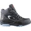 Composite Safety Boots, Men, Black, Leather Upper, Composite Toe Cap, S3, Size 4 thumbnail-1