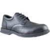 Diplomat, Safety Shoes, Men, Black, Leather Upper, Steel Toe Cap, S1, SRA, Size 9 thumbnail-0
