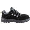Safety Trainers, Black, Leather Upper, Composite Toe Cap, S1P, Size 9 thumbnail-1