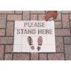 White Stencil Kit, Please Stand Here thumbnail-1