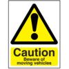 Beware of Moving Vehicles Rigid PVC Caution Sign 297 x 420mm thumbnail-0