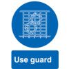 Use Guards Vinyl Sign 75mm x 100mm thumbnail-0