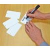 White Plastic Tags - 110x55 mm - Unwired (Pack of 500) thumbnail-0