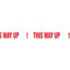 'This Way Up' Adhesive Safety Tape, Vinyl, White, 50mm x 66m, Pack of 5 thumbnail-0