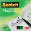 Scotch® 810 Packaging Tape, Cellulose, Clear, 12mm x 33m thumbnail-3