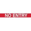 Wall Mounted Belt Barrier Black Housing 4.6m, No Entry Message thumbnail-0