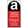 WARNING CONTAINS ASBESTOS (25X50MM, ROLL OF 500 LABELS) thumbnail-0