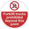 400MM DIA. FORKLIFT TRUCKSPROHIBI TED BEYOND FLOOR GRAPHIC thumbnail-0
