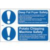 DEEP FAT FRYER SAFETY/POTATOCHIPPING MACHINE SAFETY-PVC(300X200MM) thumbnail-0