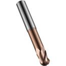 Series S535 Carbide 4 Flute Long Reach Ball Nosed End Mill - TiSiN Coated - Metric  thumbnail-0