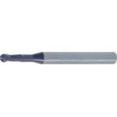 Carbide Plain Shank 2 Flute Regular Neck Ball Nose Slot Drills - Q Coat - Metric thumbnail-0