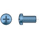 Machine Screw, Metric - Steel -  BZP (Bright Zinc Plated) - Grade 4.8 - Pozi Raised Cheese Head Pozi - DIN 7985 - Z thumbnail-0