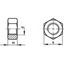 Hexagon Machine Screw Nut, BSW - Steel - Grade P - BS 1083 thumbnail-1