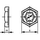 Self-Locking Counter Nuts, Metric - Spring Steel - BZP (Bright Zinc Plated) - PAL - DIN 7967 thumbnail-1