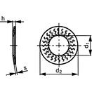 SK Locking Disc Spring Type M - Metric - Spring Steel (425-510 HV10) - ZN Flake (Zinc Flake) - ISO 10683 thumbnail-1