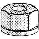 Hexagon Lock Nuts - Metric - Nylon PA (Polyamide)  -Prevailing Torque Type - Grade 6.6 thumbnail-0