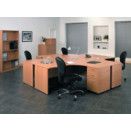 Satellite Office Furniture: Panel End Standard Workstations thumbnail-1