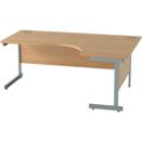 Satellite Office Furniture: Single Cantilever Crescent Workstations
 thumbnail-1