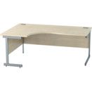 Satellite Office Furniture: Single Cantilever Crescent Workstations
 thumbnail-3