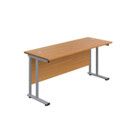 Twin Upright Cantilever Rectangular Desks thumbnail-0