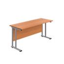 Twin Upright Cantilever Rectangular Desks thumbnail-1