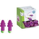 Rockets® Ribbed Ear Plugs, Purple/Green thumbnail-1