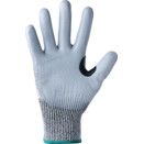 Cut Resistant Gloves, PU Coated, Grey thumbnail-3