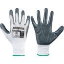 CAT II Flexo Grip General Handling Safety Gloves, White & Grey  thumbnail-0