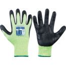CAT II Cut Resistant Gloves, Nitrile Coated, Black/Green thumbnail-0
