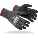 Cut Resistant Gloves, Foam Nitrile Palm Coated, Black, Cut F thumbnail-0