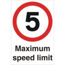 Max Site Speed Limit Polycarbonate Signs thumbnail-0