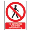 No Admittance Prohibition Signs thumbnail-0