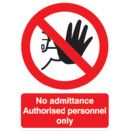 No Admittance Prohibition Signs thumbnail-1
