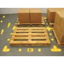 Self- Adhesive Warehouse Floor Signalling, High Visibility Yellow thumbnail-0