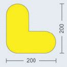 Self- Adhesive Warehouse Floor Signalling, High Visibility Yellow thumbnail-4